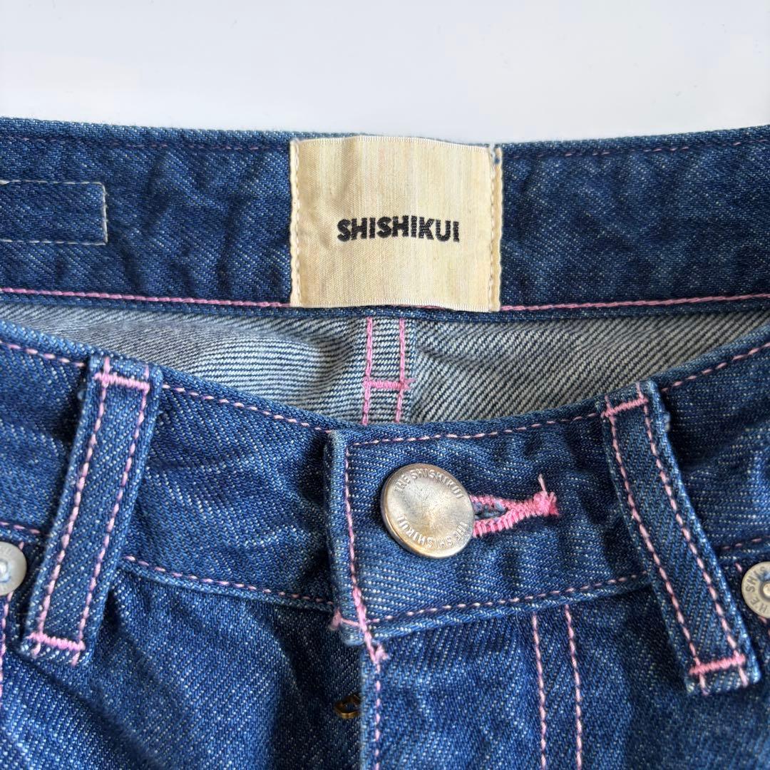 パンツ SHISHIKUI Daco / INDIGO PINK STITCH 30