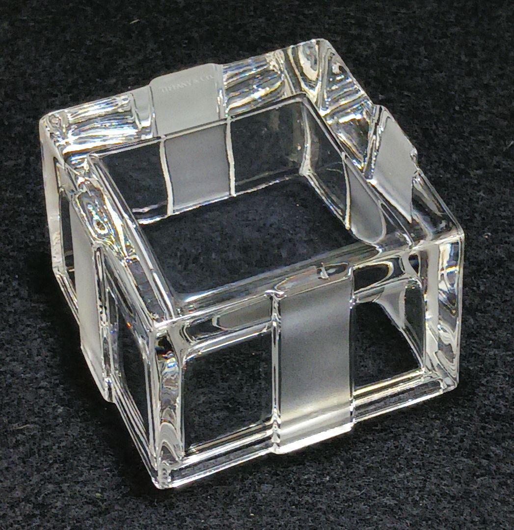 Y3301-1 ティファニー ガラスケース ジュエリーBOX　ひ