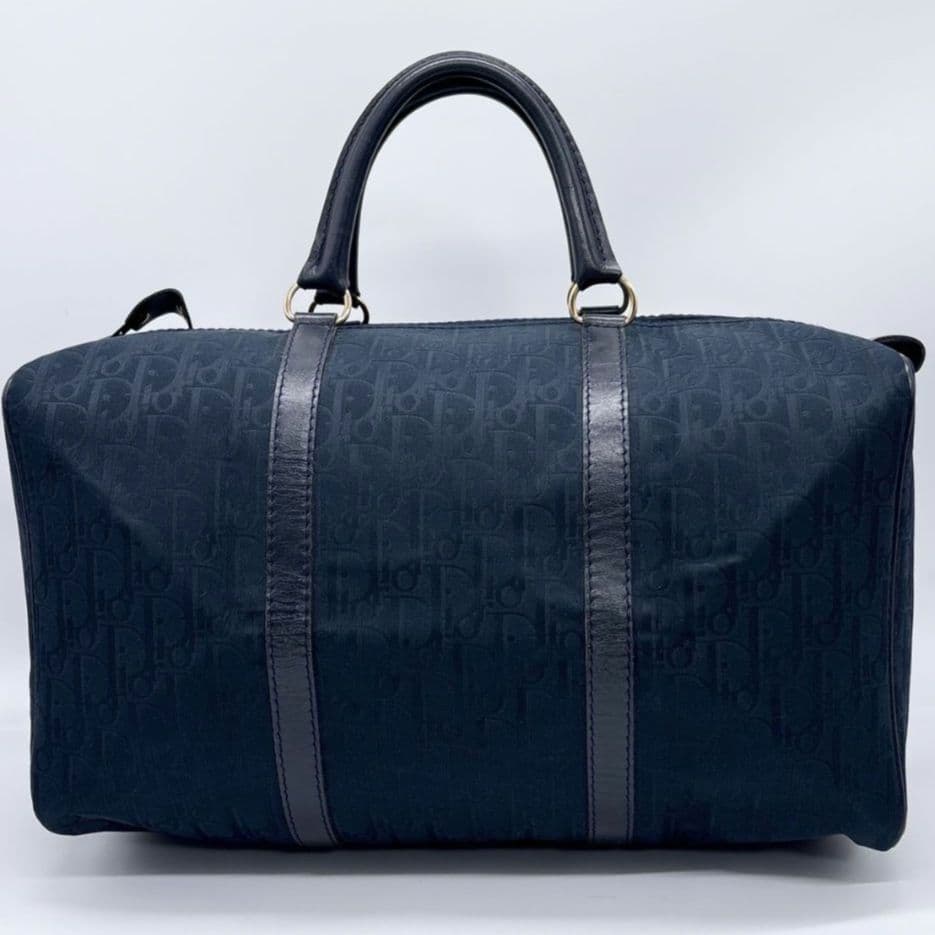 【極美品】ディオール トロッター ボストンバッグ キャンバス レザー 大容量