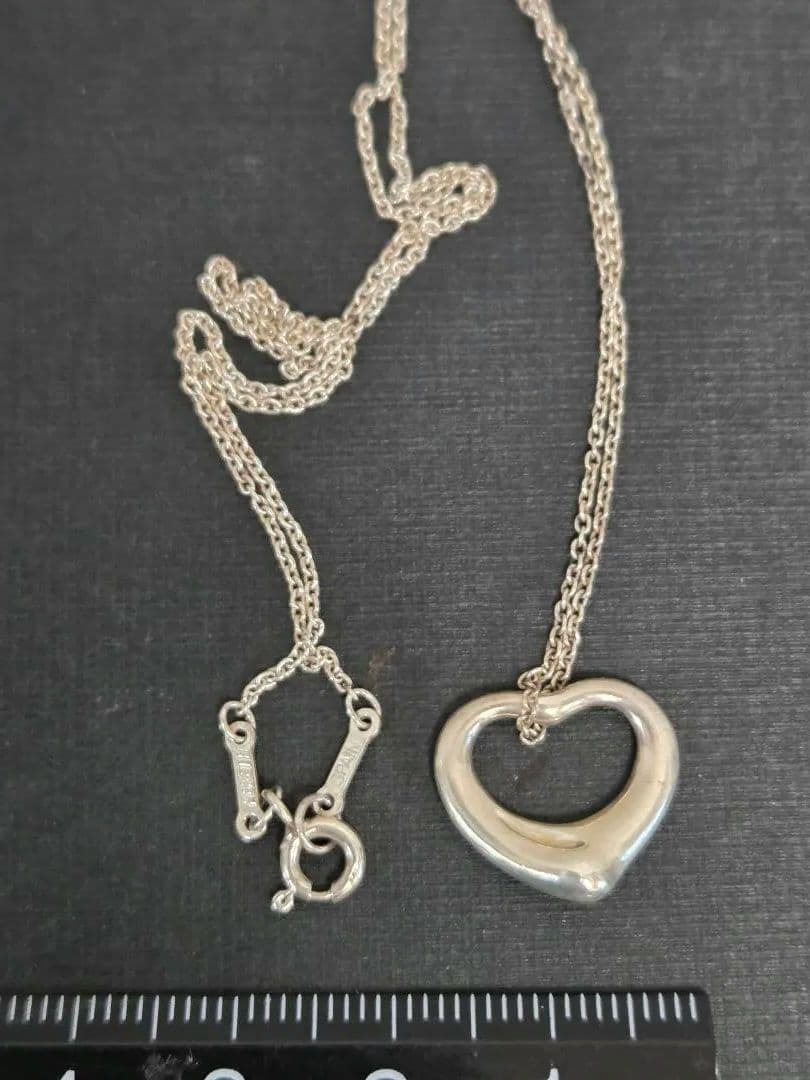 TIFFANYティファニー。オープンハートペンダント。シルバー