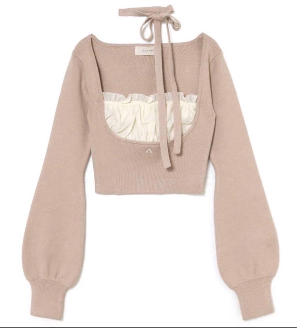 トップス andmary mew frill tops