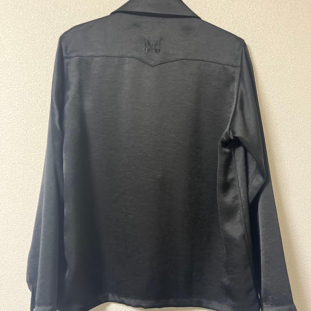 Needles ブラック シャツ XS 蝶刺繍