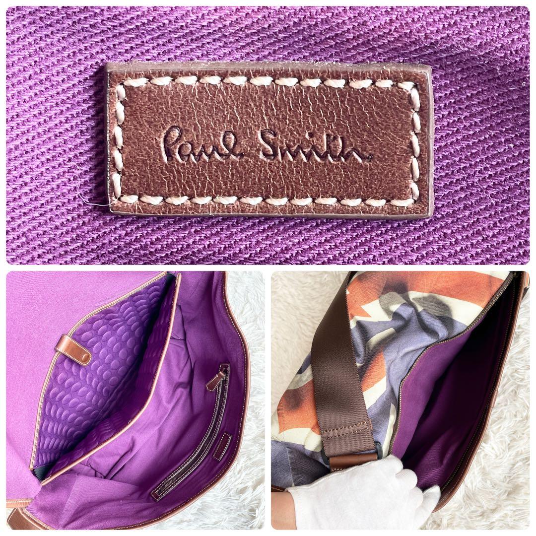 美品 Paul Smith メッセンジャーバッグ ユニオンジャックプリント
