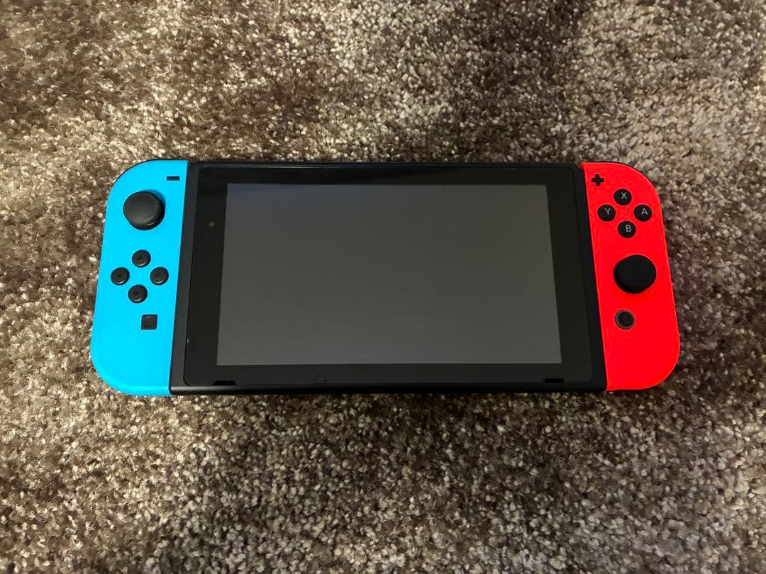 【ポンタ】 Nintendo Switch 本体 青/赤 バッテリー強化版