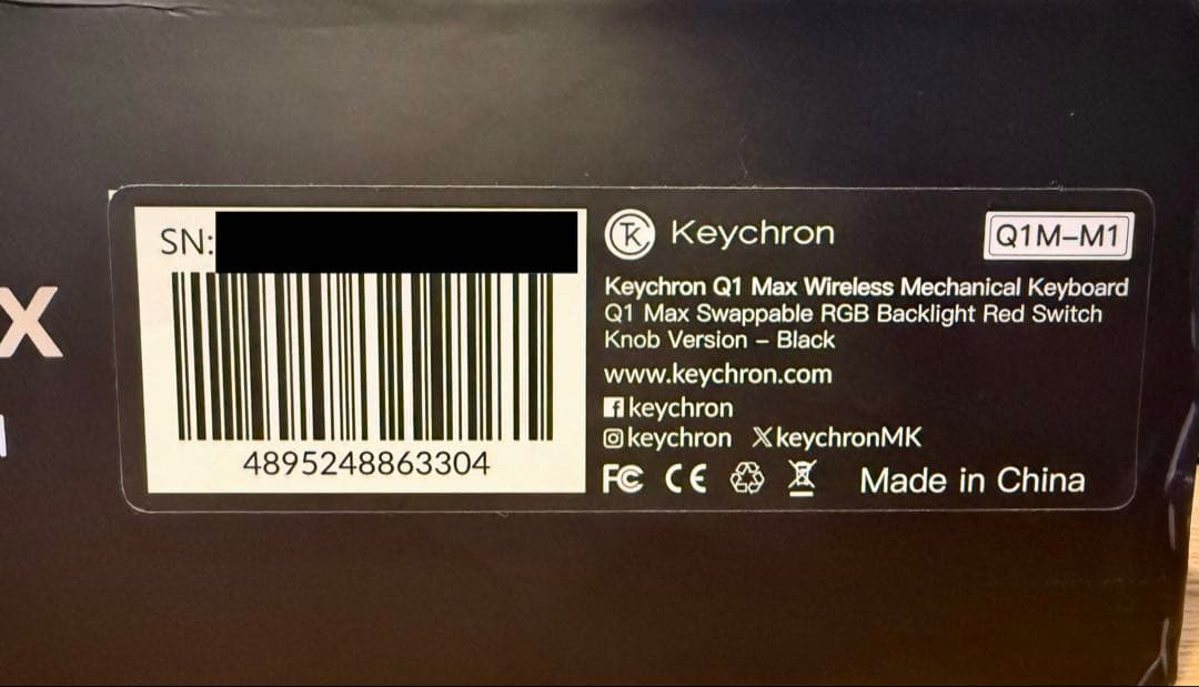 キーボード Keychron Q1 Max