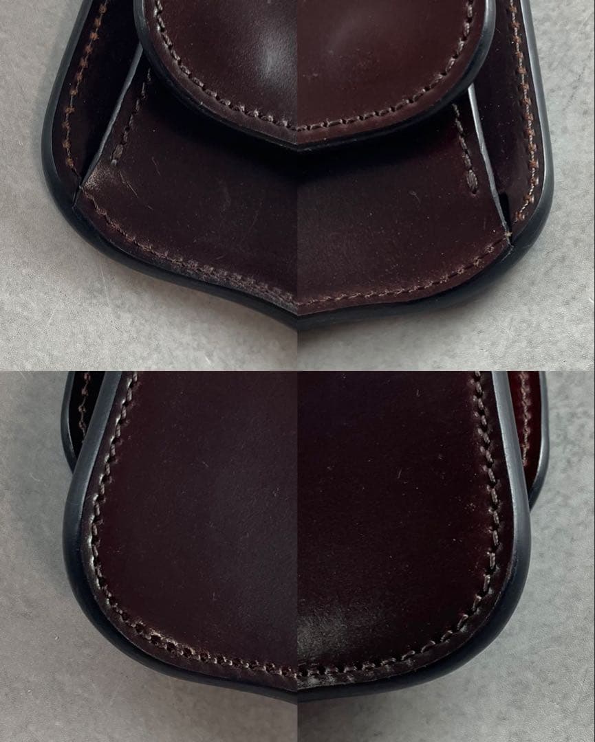 入手困難✨ ラストクロップス ケース コードバン ホーウィンスタンプ 茶色