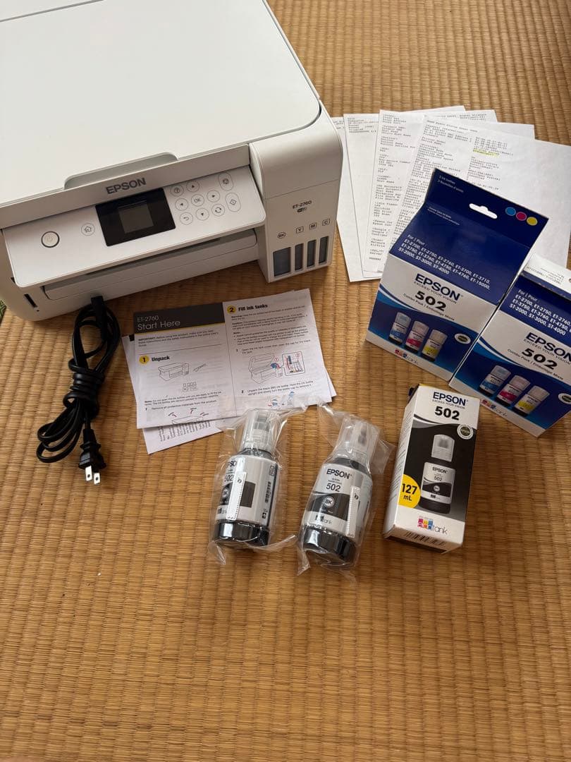 EPSON ET-2760 プリンター 本体 インク付き