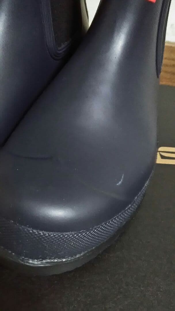 HUNTER　レインブーツ　ショート　ネイビー