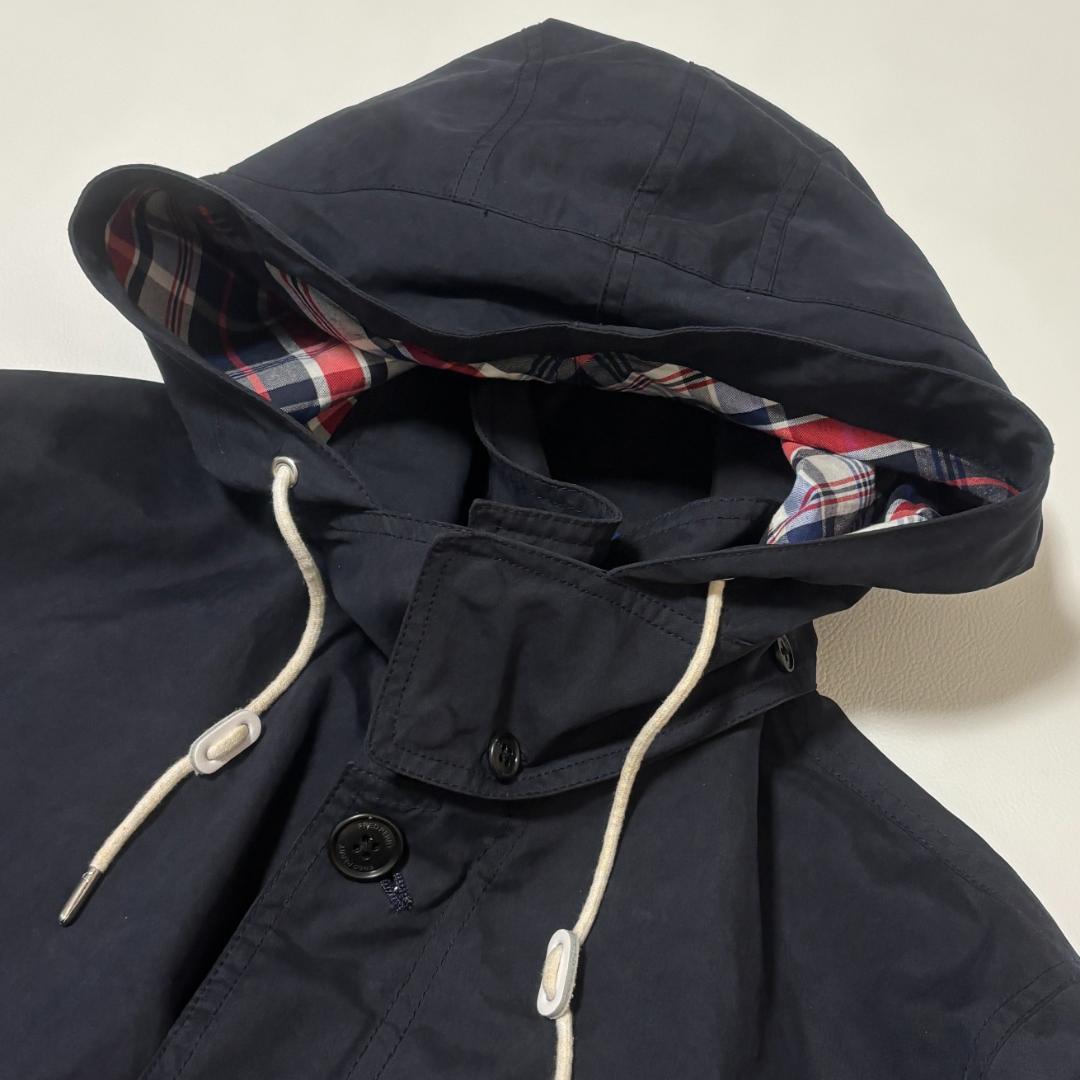 Fred Perry モッズコート 月桂樹 チェック 2way フード M-L
