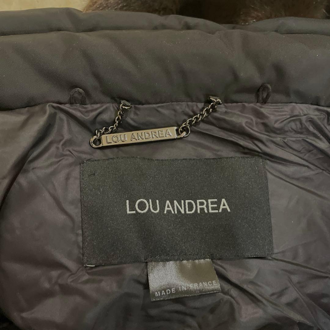 LOU ANDREA ルーアンドレア DOWN VEST ダウンベストBLACK