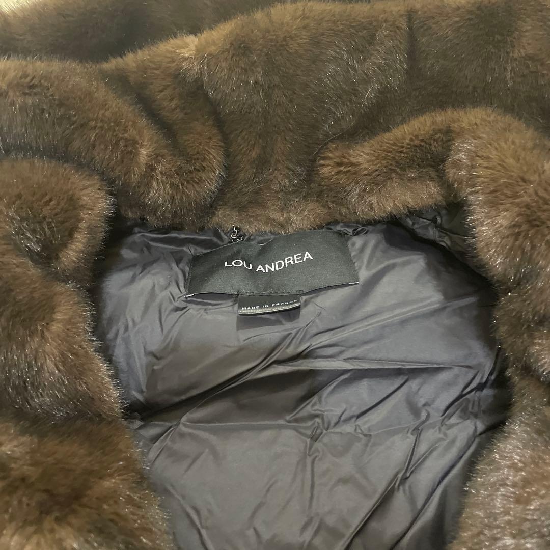 LOU ANDREA ルーアンドレア DOWN VEST ダウンベストBLACK