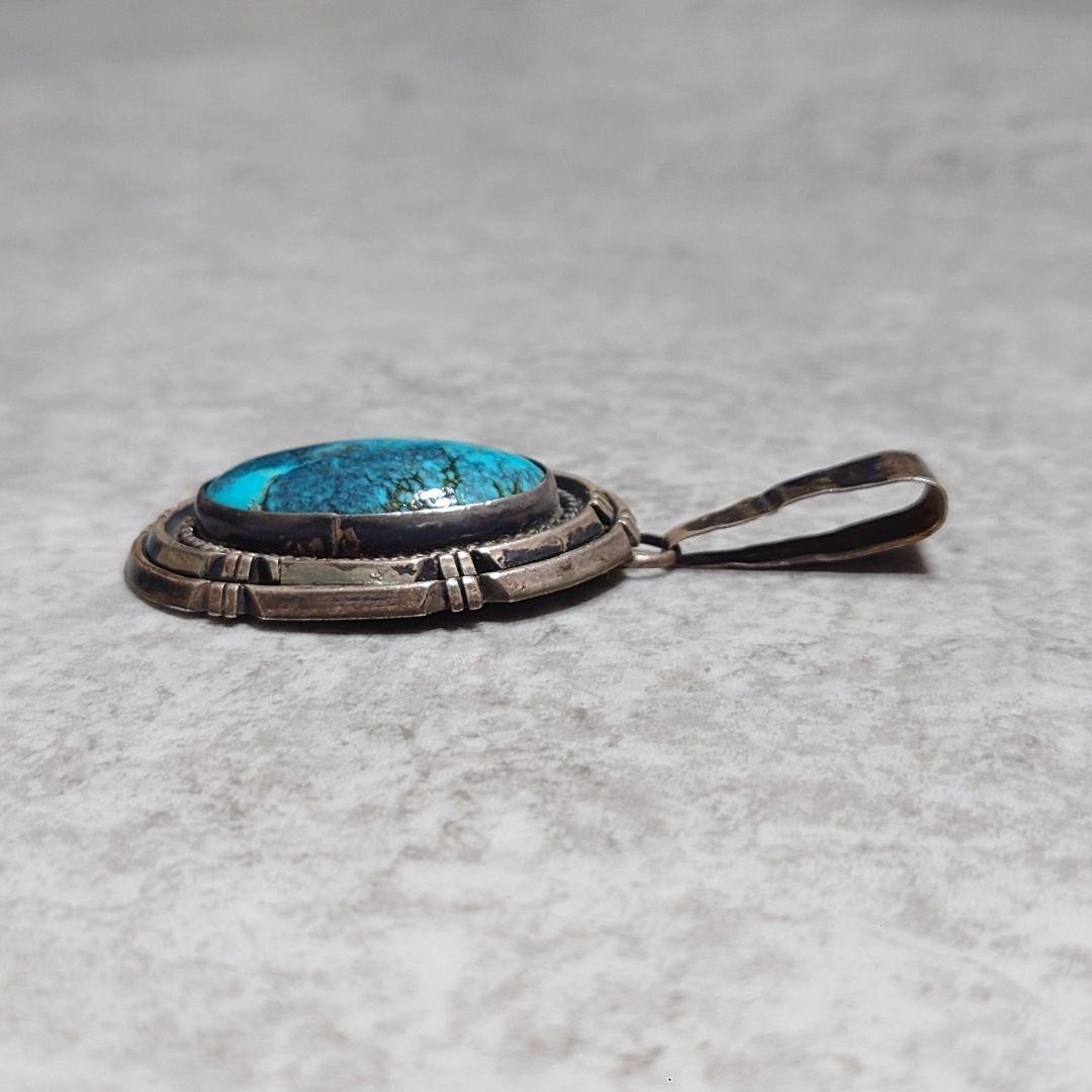 NAVAJO ナバホ RITA JOUCHINE ターコイズネックレス 大判