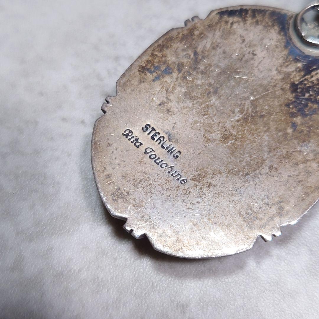 NAVAJO ナバホ RITA JOUCHINE ターコイズネックレス 大判