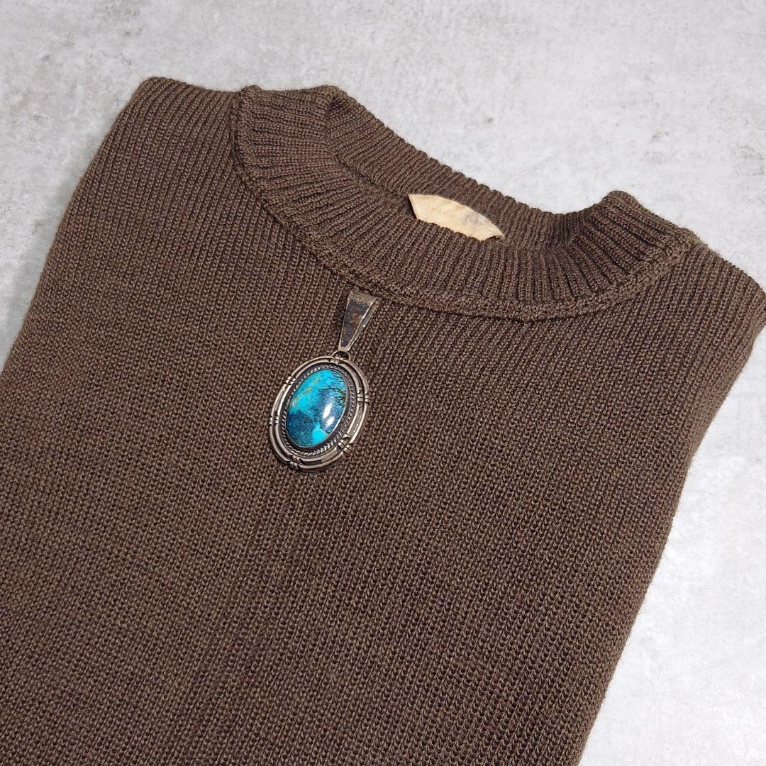 NAVAJO ナバホ RITA JOUCHINE ターコイズネックレス 大判