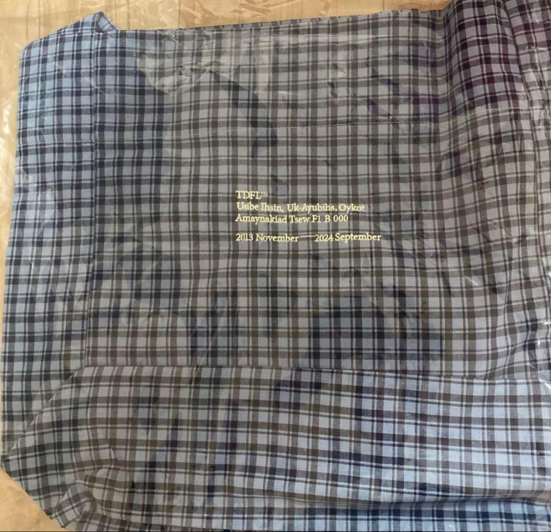 Todayful ノベルティ チェックショルダーバッグ BLU 新品未開封