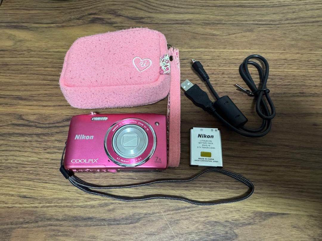 【動作確認済】Nikon COOLPIX S3500 ピンク
