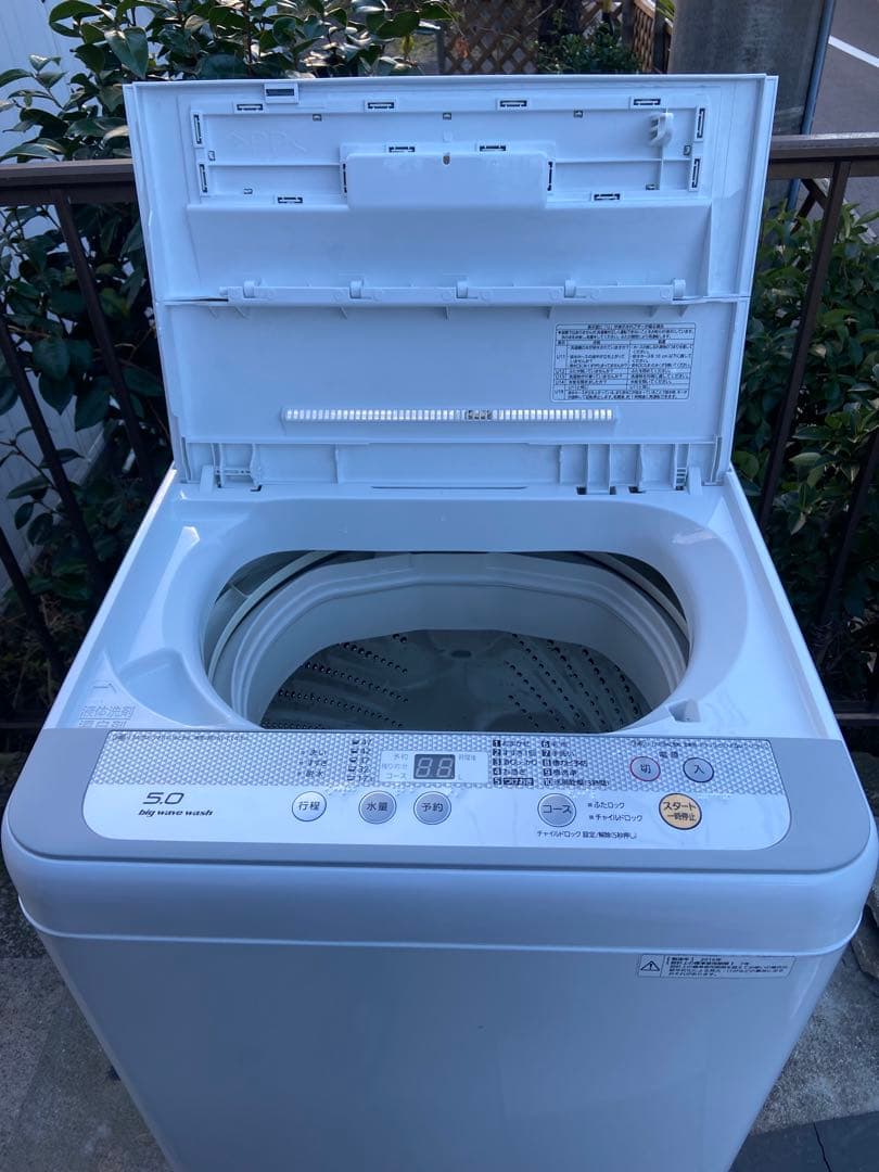 P376 Panasonic 全自動洗濯機 5.0kg ホワイト