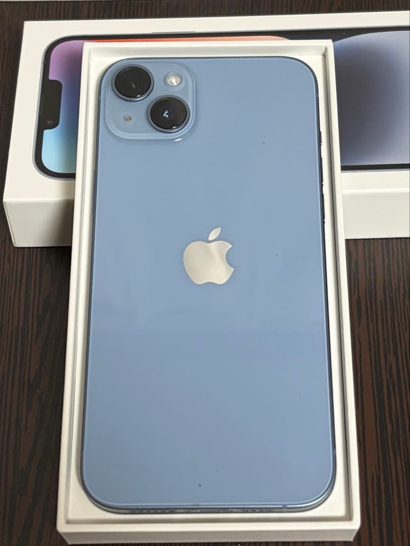 iPhone 14plus 256GB ブルー SIMフリー　美品