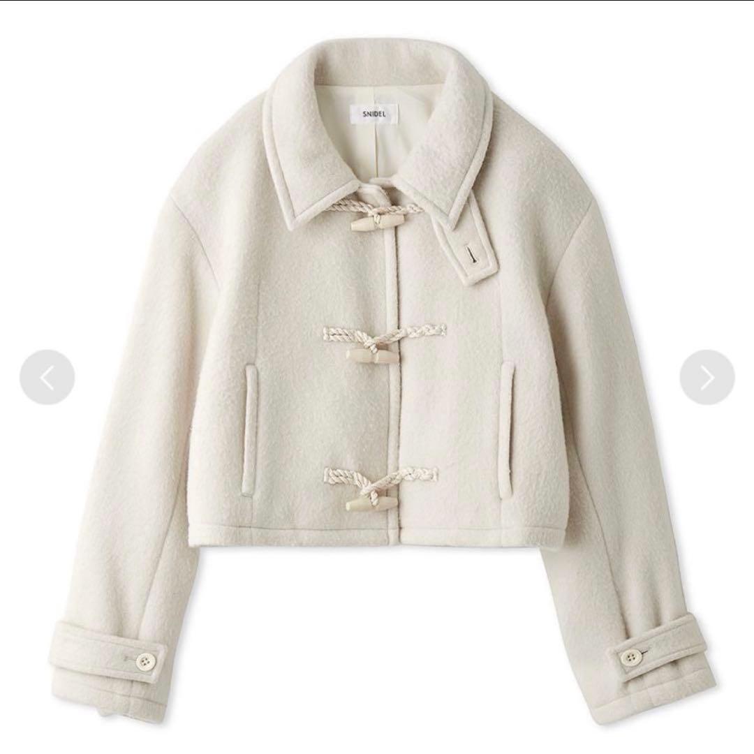 snidel スナイデル ウールシャギーショート ダッフル コート