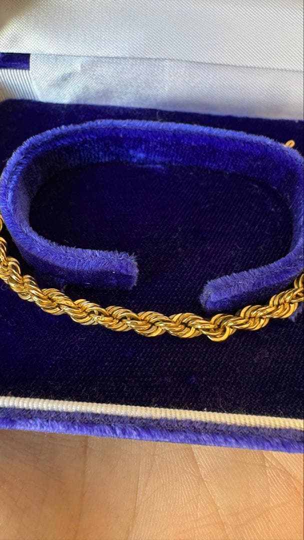 k18 パイプロープ　ブレスレット　4mm