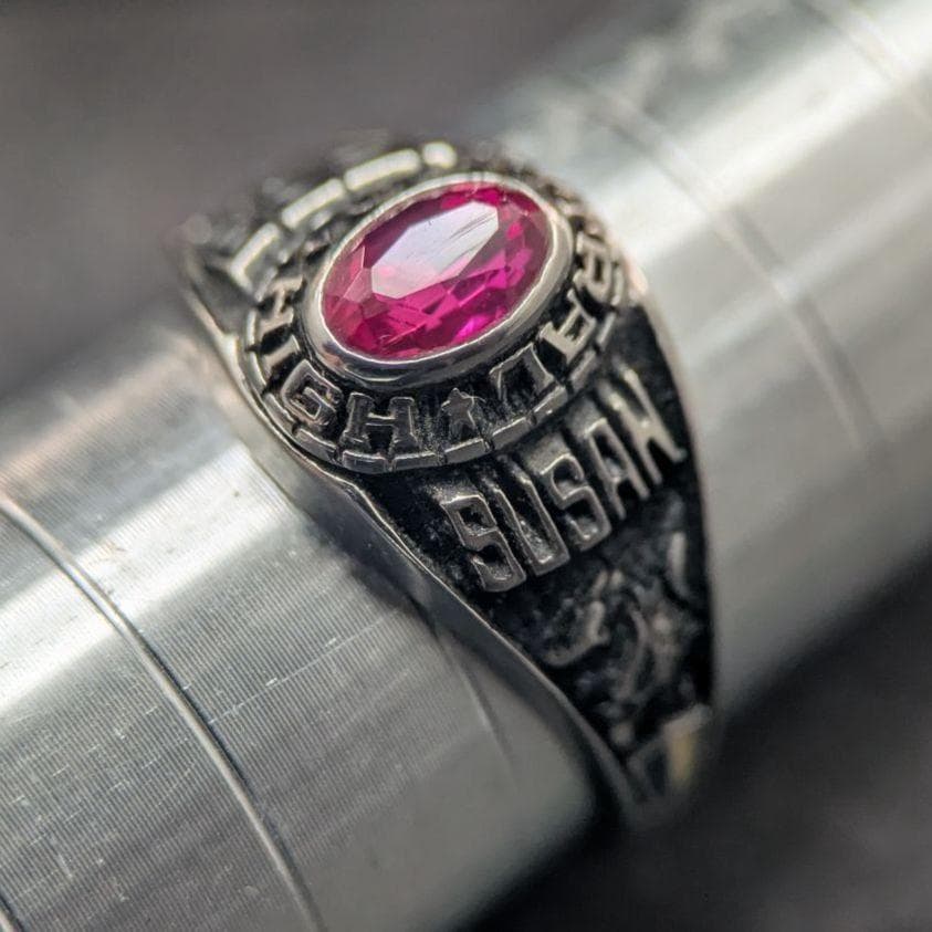 ARTCARVED 1989年製 スターリングシルバー クラスリング レディース