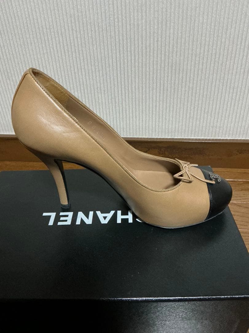 CHANEL ベージュ ハイヒール・パンプス 37c