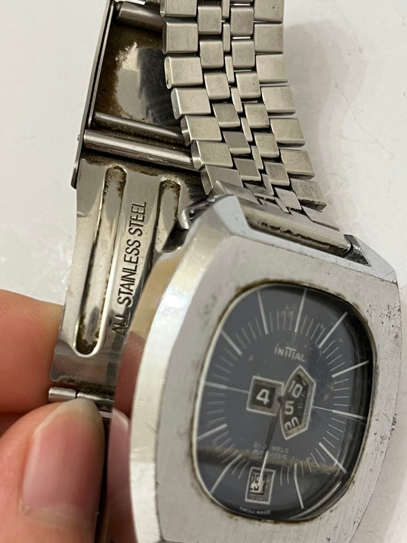 initial メンズ腕時計　メカデジ　自動巻き