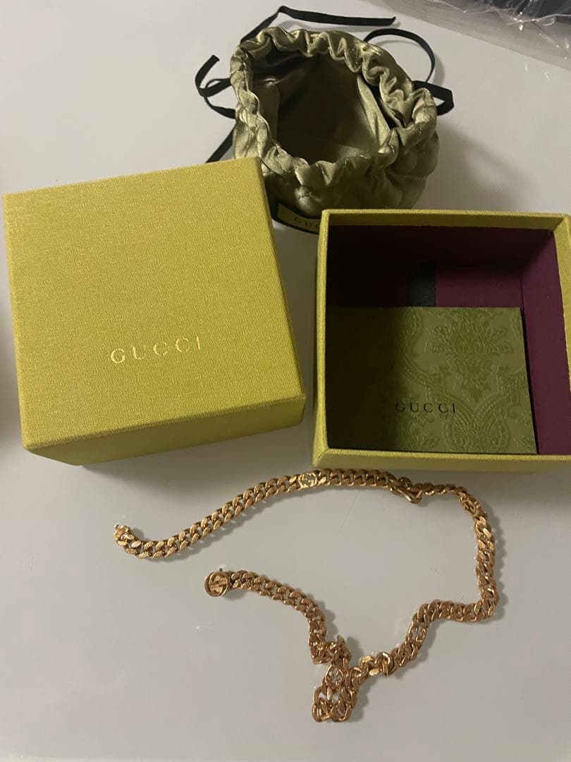 【SALE】GUCCI インターロッキングゴールド ネックレス&ブレスセット⭐︎⭐︎