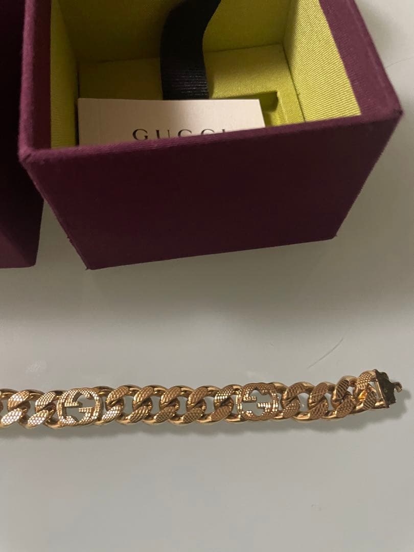 【SALE】GUCCI インターロッキングゴールド ネックレス&ブレスセット⭐︎⭐︎