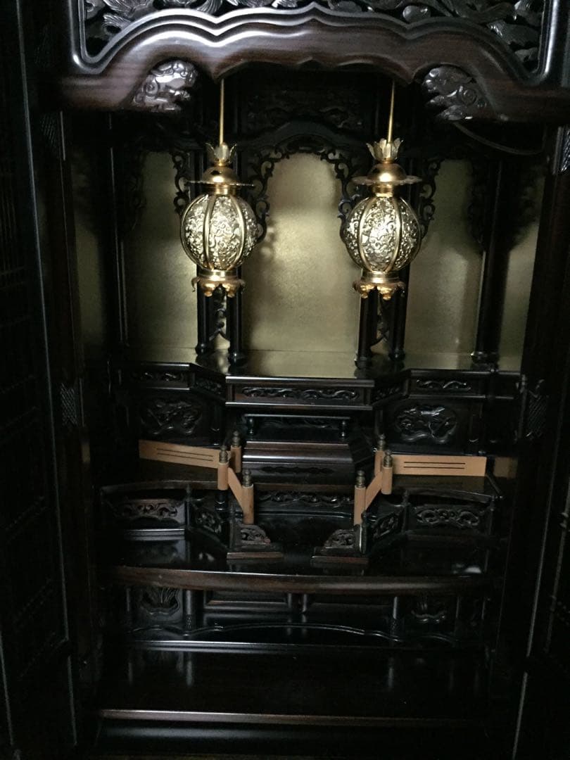 【美品】仏壇 (自宅売却に伴い処分間近)【たのメル便にて発送】