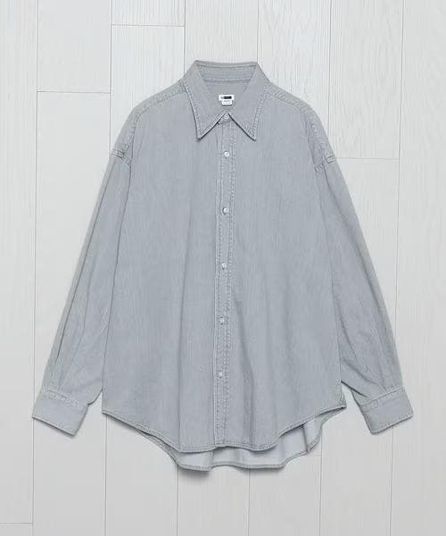 H BEAUTY&YOUTH H アイスウォッシュ デニムシャツ サイズ：M