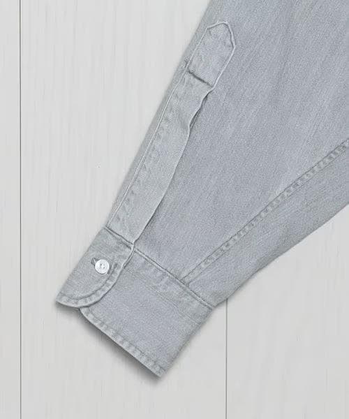 H BEAUTY&YOUTH H アイスウォッシュ デニムシャツ サイズ：M