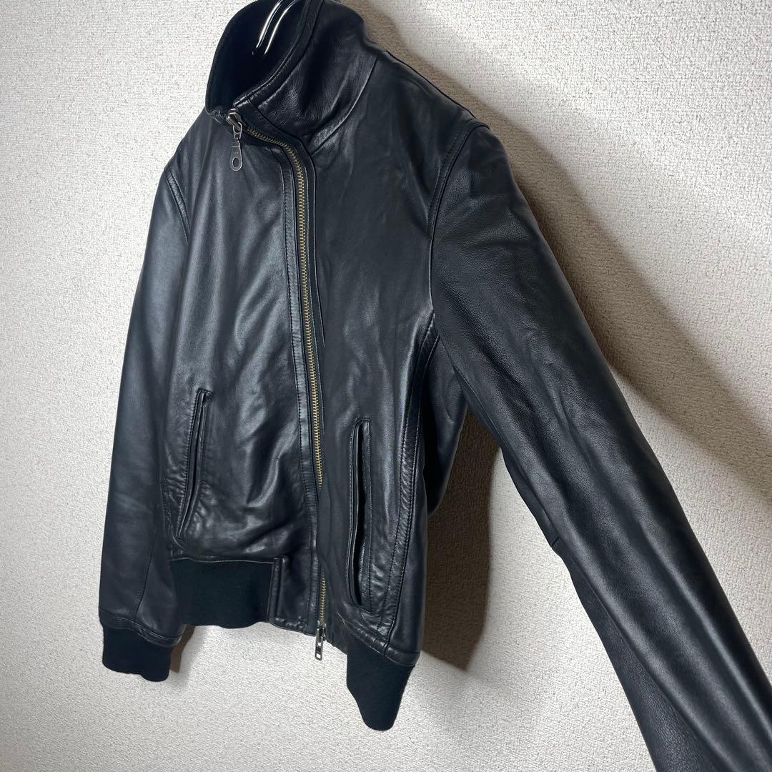 URBAN RESEARCH ダブルジップ ラムレザー ライダース ジャケット