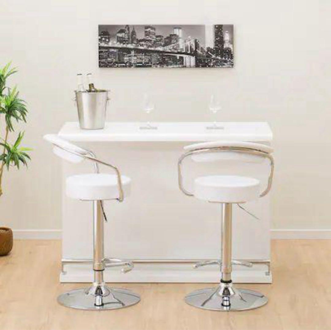 【美品】ニトリ バーカウンター パース2 幅120cm 収納付き