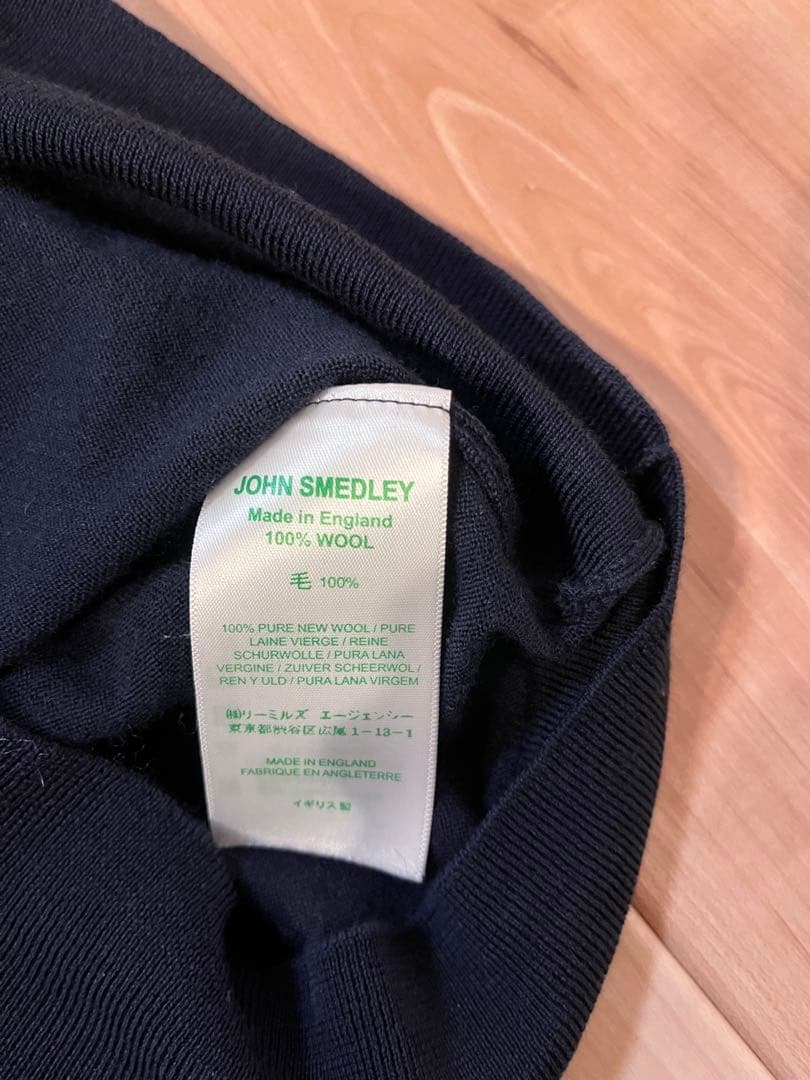 【未使用に近い】 JOHNSMEDLEY ウール ニット M クルーネック