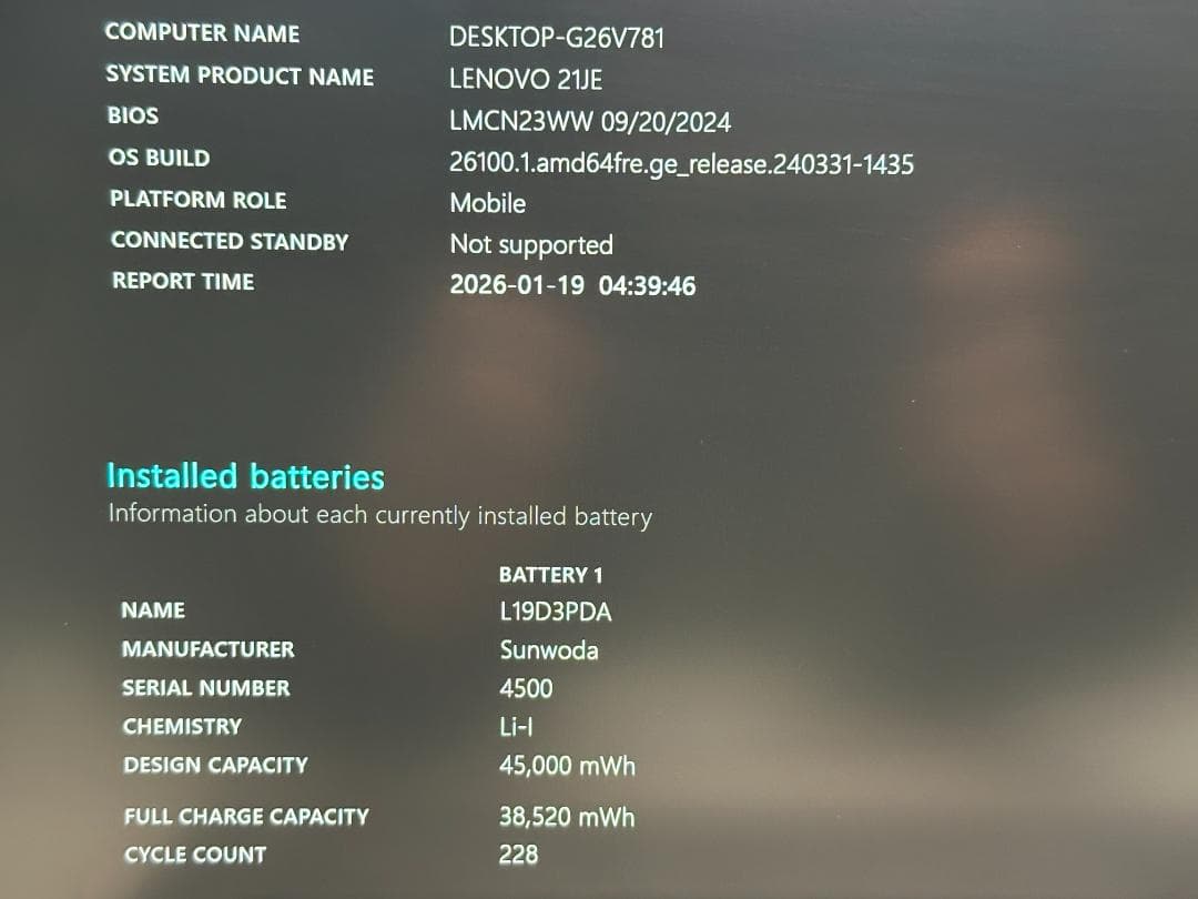 Windowsノート本体 Lenovo ThinkBook 14 G5 R5 7530U 16G 512G