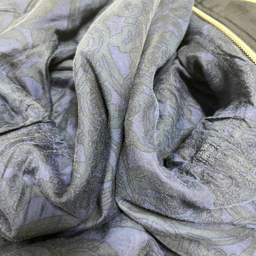 サスクワッチファブリックス MA-1 ノーカラー リバーシブル 総柄 刺繍 秋