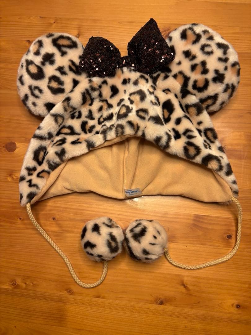 ディズニー ファンキャップ ヒョウ柄　3色セット【ピンク・グレー・茶】