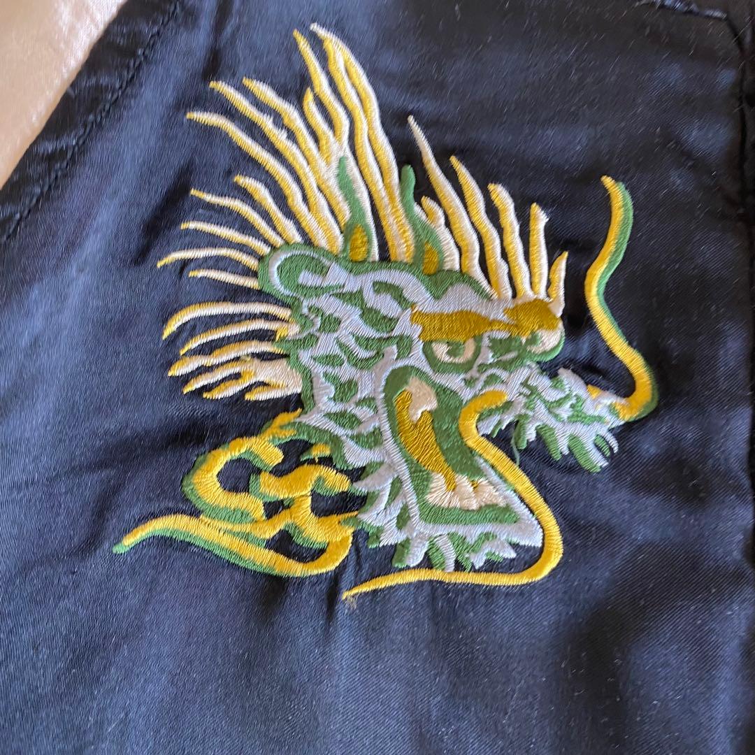 ヒューストン スカジャン リバーシブル 別珍 刺繍