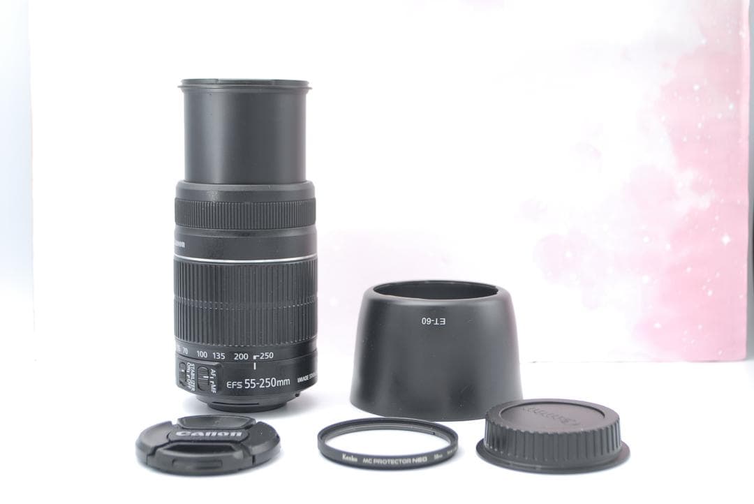 ⭐望遠レンズ⭐美品 EF-S 55-250ｍｍ F4-5.6 IS Ⅱ カメラ