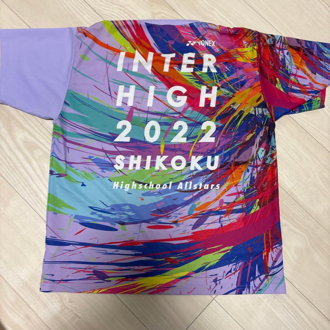 YONEX ライラックTシャツ INTER HIGH 2022