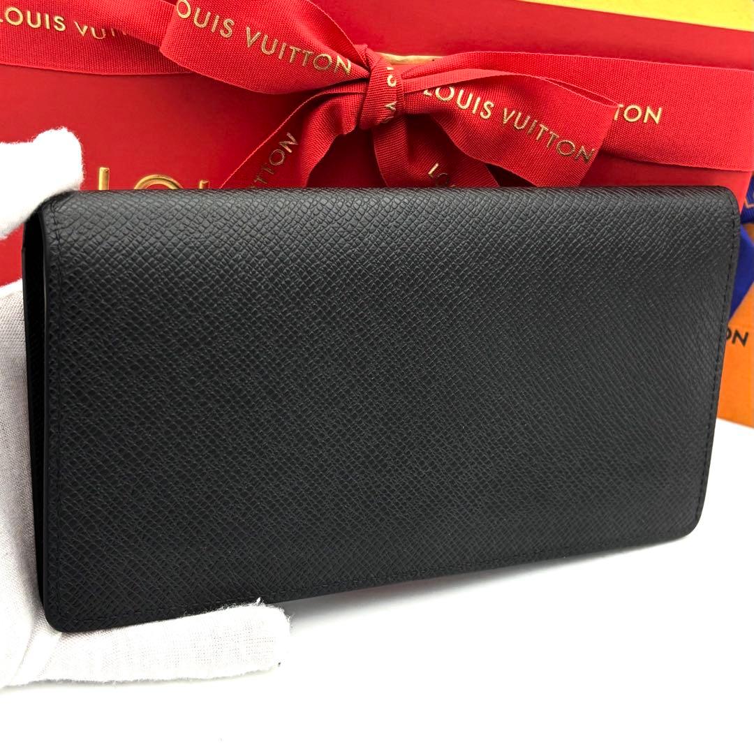 ☆極美品☆IC搭載☆ルイヴィトン タイガ 長財布 ポルトフォイユブラザ ブラック