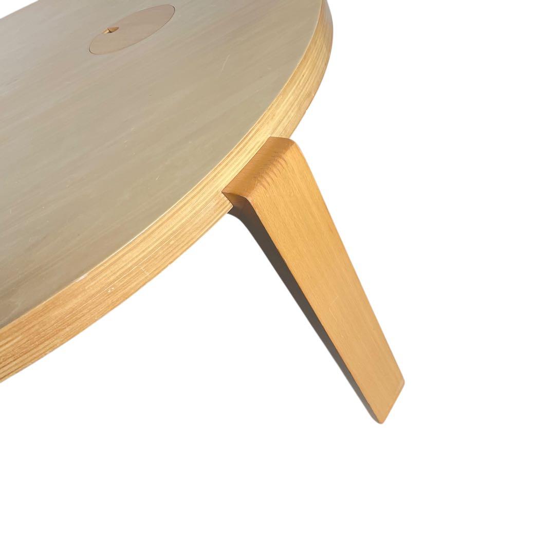 HR464 【レアデザイン】日進木工 nissin KO-DAI 丸テーブル