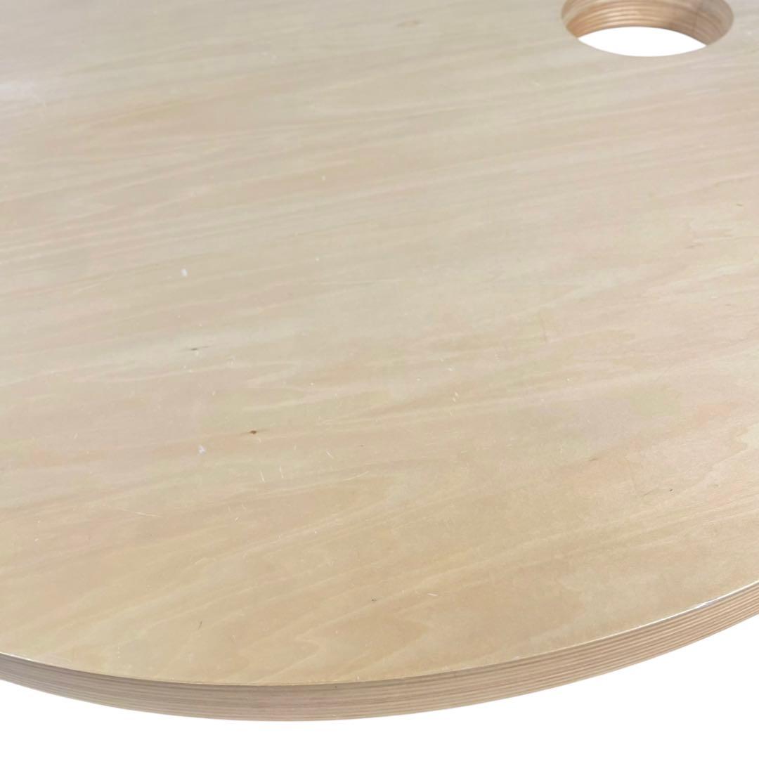 HR464 【レアデザイン】日進木工 nissin KO-DAI 丸テーブル