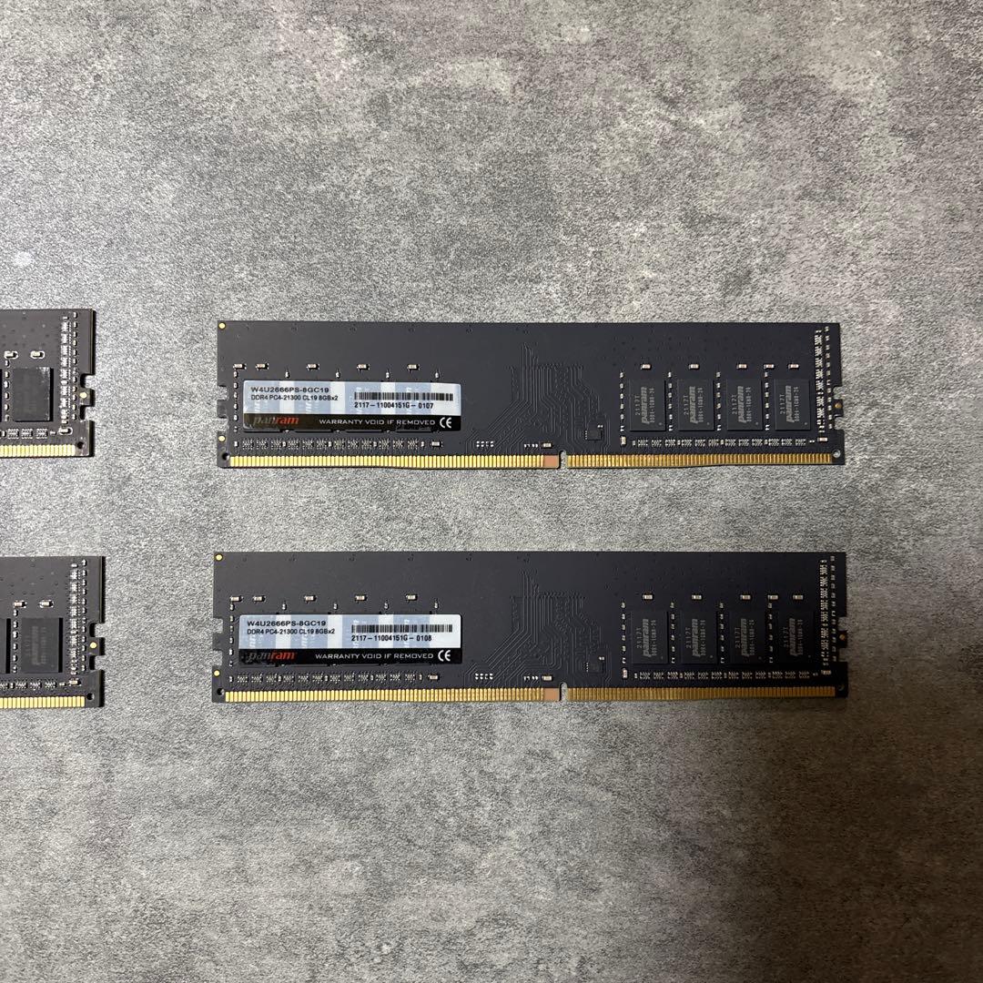 DDR4 PC4-21300 CL19 8GB×2