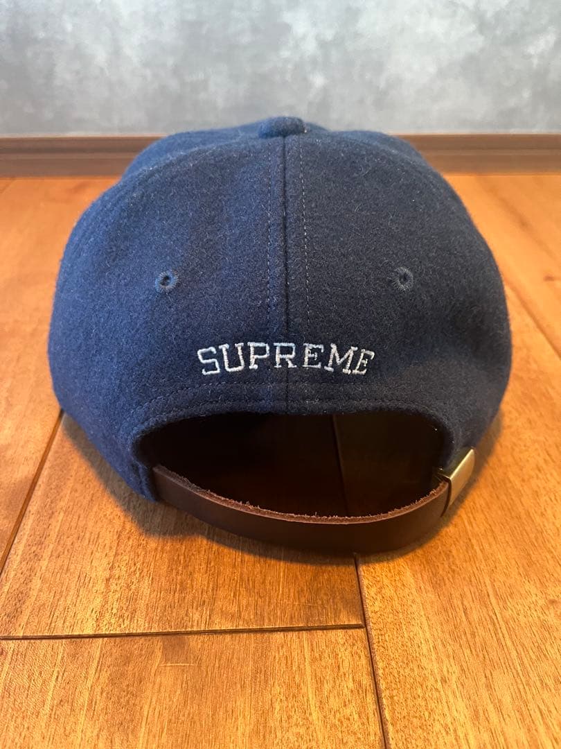 Supreme Wool S Logo 6-Panel ネイビー キャップ