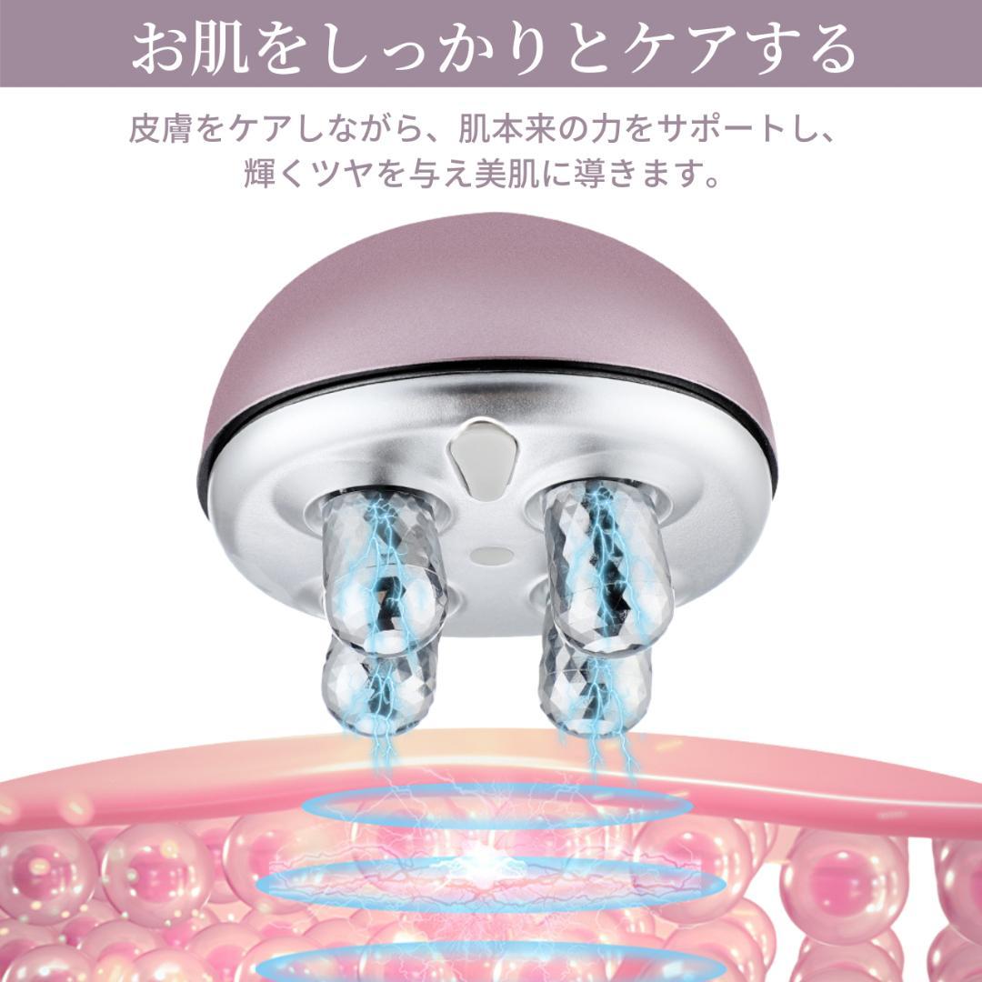 TOWARDS 美顔ローラー 4本ローラーヘッド 美顔器 EMS USB充電式