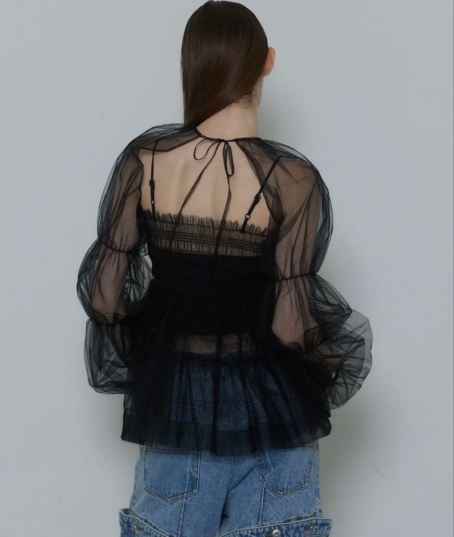 【値下げ】MAISON SPECIAL チュールキャミボレロ トップス