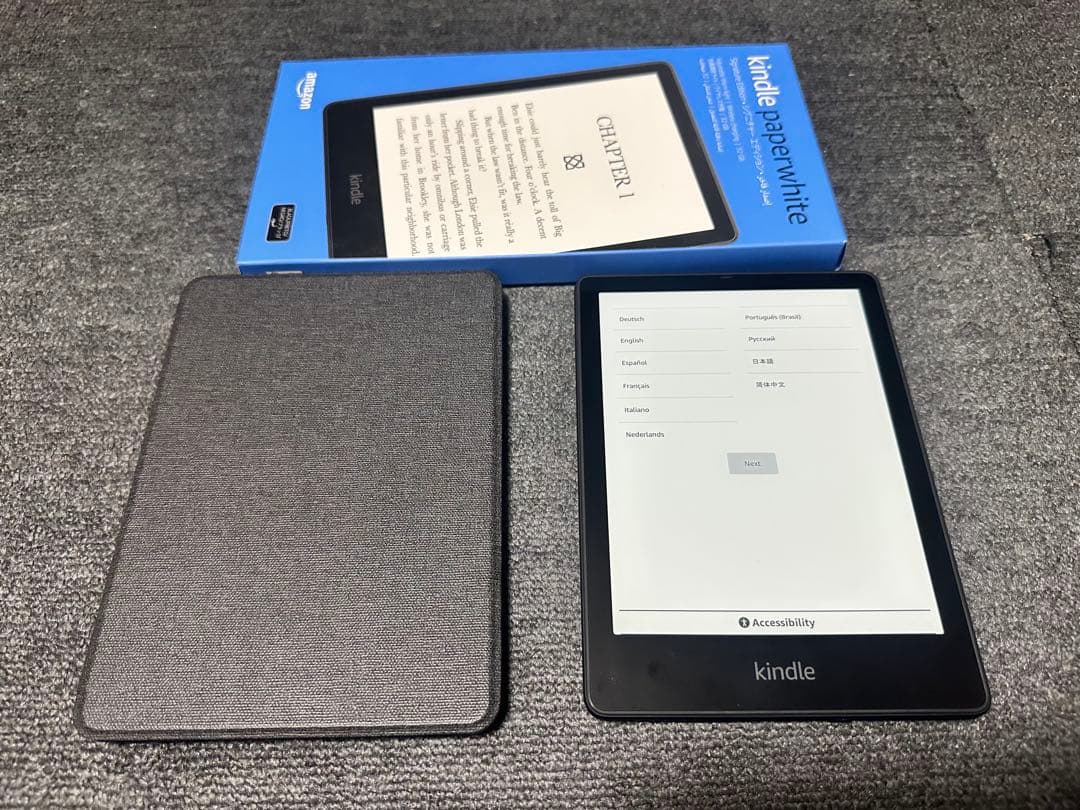 【美品】Kindle Paperwhite(第11世代)32GBカバー付き