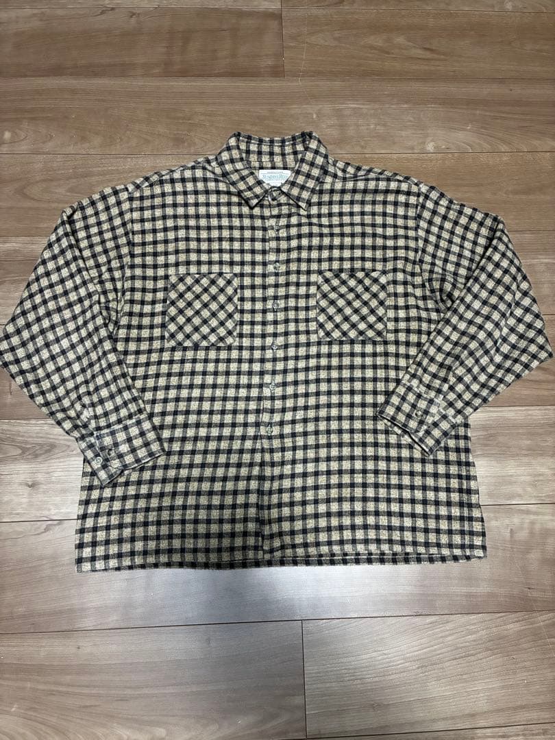 名品 SUNDAYS BEST / フランネルシャツ/Lサイズ